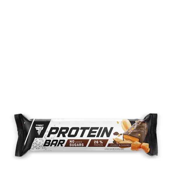 Baton proteinowy z nadzieniem arachidowo-karmelowym z mlecznej czekolady PROTEIN BAR PEANUT & CARAMEL