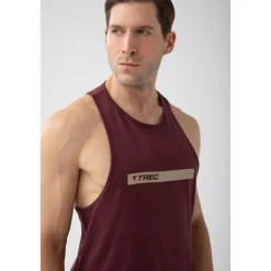 Bordowy tank top męski TW BASIC TANK TOP 181 M BURGUNDY