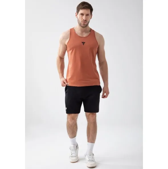 Brązowy tank top męski BASIC TANK TOP 150 TREC BROWN
