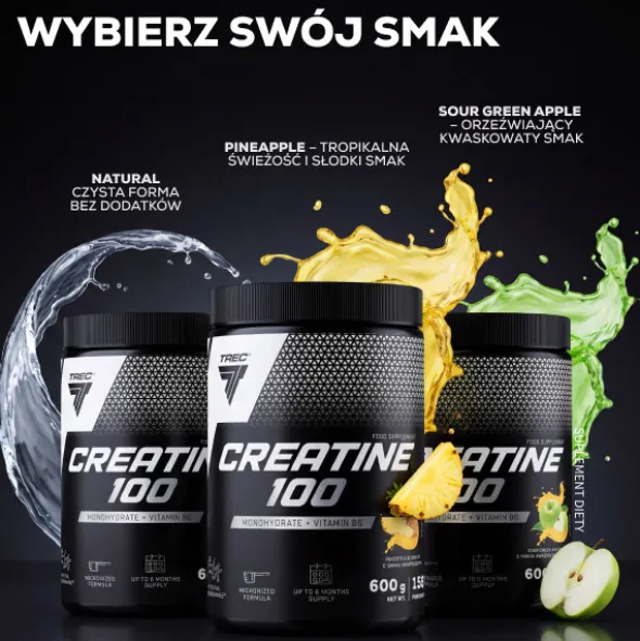 CREATINE 100 - monohydrat kreatyny z witaminą B6