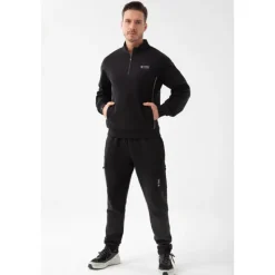 Czarna bluza crownneck TW BASIC SWEATSHIRT 191 M BLACK