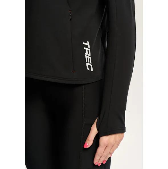 Czarna bluza damska outdoor TW ENDURANCE SWEATSHIRT 171 W TREC BLACK