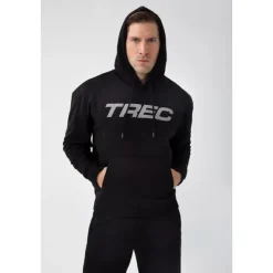 Czarna bluza męska z kapturem TW BASIC HOODIE 185 M BLACK