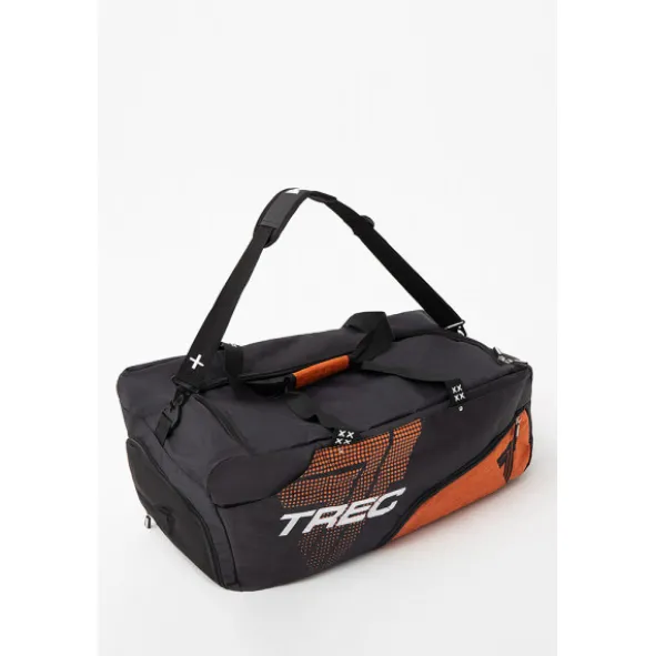 Czarno-pomarańczowa torba sportowa TREC GYM & TRAVEL BIG BAG 011 BLACK & ORANGE