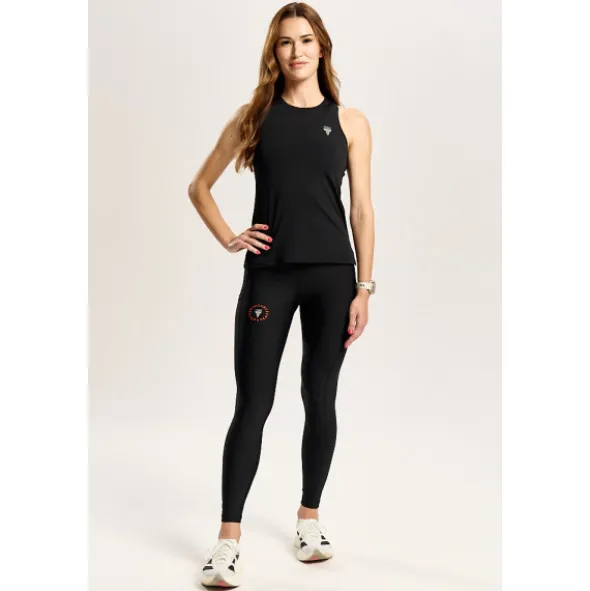Czarny damski top biegowy TW ENDURANCE SINGLET TOP 171 W TREC BLACK