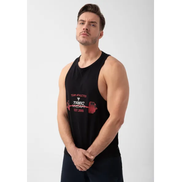 Czarny tank top męski TW BASIC TANK TOP 193 M BLACK