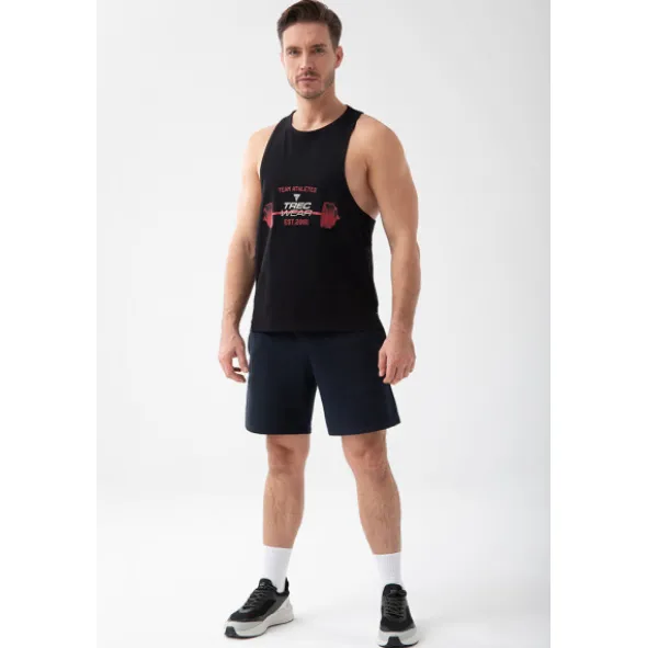 Czarny tank top męski TW BASIC TANK TOP 193 M BLACK