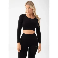 Czarny top damski TRECGIRL SPORT LONGSLEEVE TOP 160 BLACK