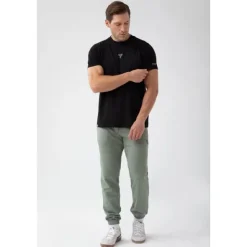 Czarny T-shirt męski TW BASIC TSHIRT 181 M BLACK