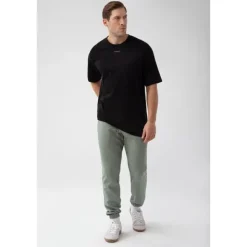 Czarny T-shirt męski TW BASIC TSHIRT OVERSIZE 181 M BLACK