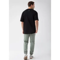 Czarny T-shirt męski TW BASIC TSHIRT OVERSIZE 181 M BLACK