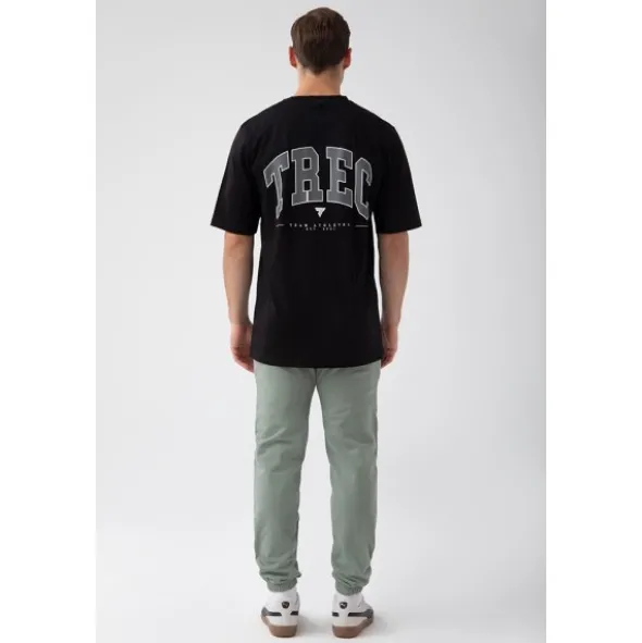Czarny T-shirt męski TW BASIC TSHIRT OVERSIZE 180 M BLACK