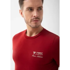 Czerwony męski T-shirt slim fit TW BASIC TSHIRT 195 M RED