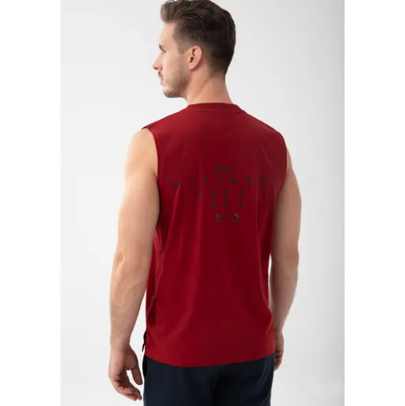 Czerwony tank top męski TW BASIC TANK TOP 192 M RED