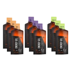 Żel energetyczny ENERGY GEL 9 sztuk mix trzech smaków - pomarańczowy, owoce leśne, multiwitamina