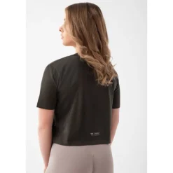 Grafitowy T-shirt damski TW BASIC TRECGIRL T-SHIRT 197 GRAPHITE