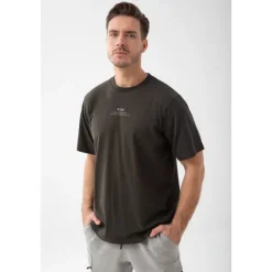 Grafitowy T-shirt męski TW Basic TSHIRT OVERSIZE 192 M GRAPHITE