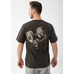 Grafitowy T-shirt męski TW Basic TSHIRT OVERSIZE 192 M GRAPHITE