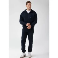 Granatowa bluza rozpinana męska TW BASIC HOODIE ZIP 181 M NAVY