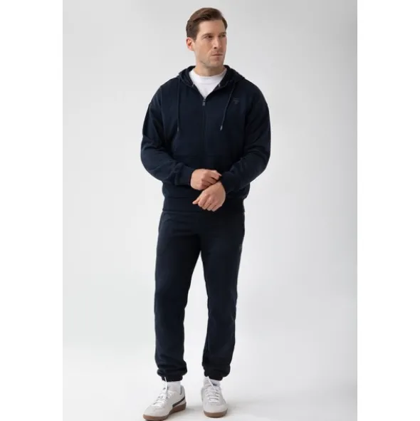 Granatowa bluza rozpinana męska TW BASIC HOODIE ZIP 181 M NAVY