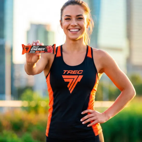 JELLY ENERGY BAR RASPBERRY FLAVOUR - Baton z galaretką
