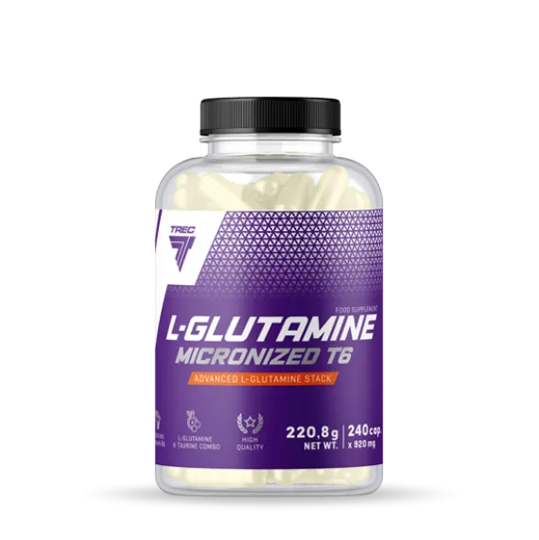L-GLUTAMINE MICRONIZED T6 – glutamina z tauryną i witaminą B6