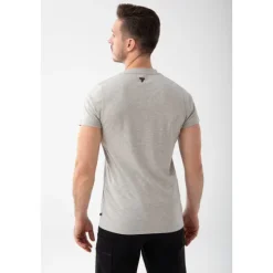 Melanżowy T-shirt męski slim fit TW BASIC TSHIRT 196 M GREY