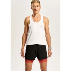 Męskie spodenki z wbudowanymi legginsami TW ENDURANCE SHORTS 170 TREC BLACK-RED