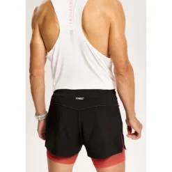 Męskie spodenki z wbudowanymi legginsami TW ENDURANCE SHORTS 170 TREC BLACK-RED