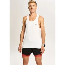 Męskie spodenki z wbudowanymi legginsami TW ENDURANCE SHORTS 170 TREC BLACK-RED