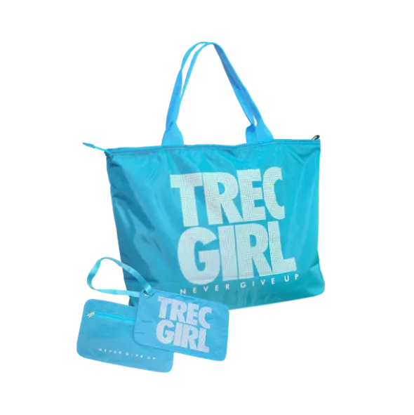 Neonowa błękitna torba sportowa TREC GIRL