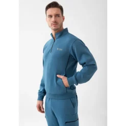 Niebieska bluza męska crownneck TW BASIC SWEATSHIRT 192 M BLUE