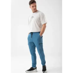 Niebieskie spodnie dresowe męskie TW BASIC PANTS 192 M BLUE
