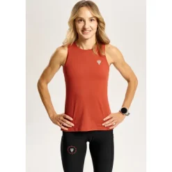 Pomarańczowy damski top biegowy TW ENDURANCE SINGLET TOP 171 W TREC ORANGE