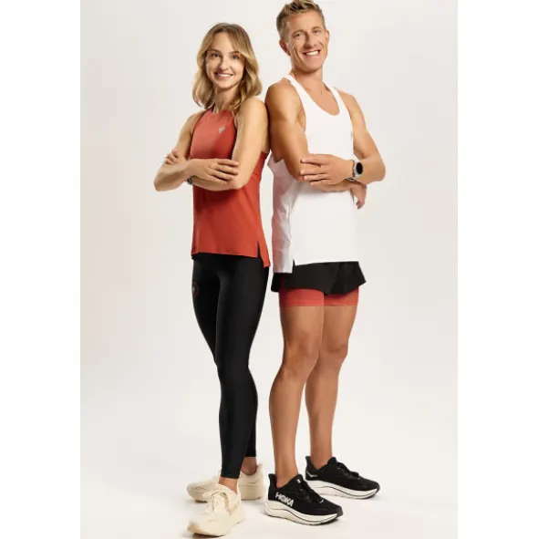 Pomarańczowy damski top biegowy TW ENDURANCE SINGLET TOP 171 W TREC ORANGE