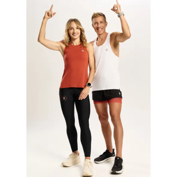 Pomarańczowy damski top biegowy TW ENDURANCE SINGLET TOP 171 W TREC ORANGE