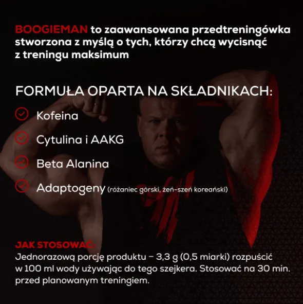 Przedtreningówka BOOGIEMAN w proszku