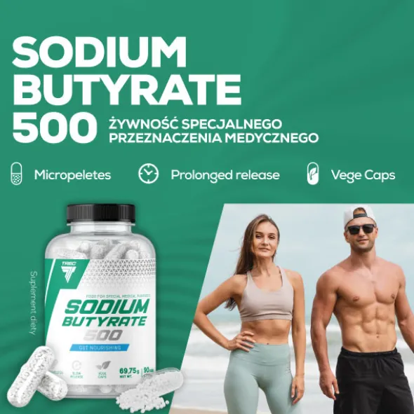 Sodium Butyrate 500 - Maślan Sodu na wsparcie jelit