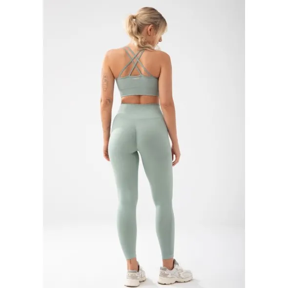 Stanik sportowy w kolorze szałwiowej zieleni TRECGIRL SPORT BRA 160 GREEN