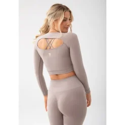 Szary top damski TRECGIRL SPORT LONGSLEEVE TOP 160 GREY