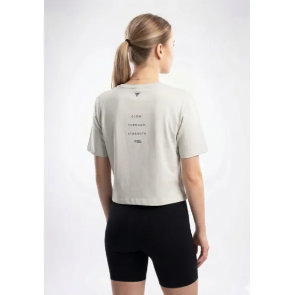 Szary T-shirt damski TW BASIC TRECGIRL T-SHIRT 198 GREY