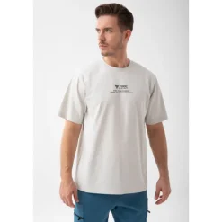 Szary T-shirt męski TW BASIC TSHIRT OVERSIZE 193 M GREY