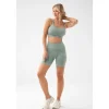 Szorty kolarki damskie w kolorze szałwiowej zieleni TRECGIRL SPORT SHORTS 160 GREEN