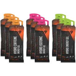 Zestaw 9 żeli - HYDRO ENERGY, HYDRO ISOTONIC ENERGY, HYDRO CAFFEINE ENERGY