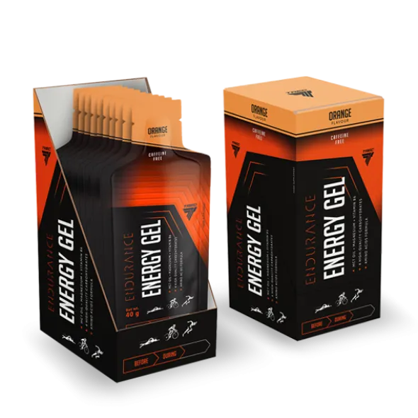 Zestaw ENERGY GEL ORANGE o smaku pomarańczowym 40 g x 10 szt.