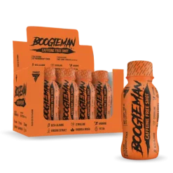 ZESTAW shotów BOOGIEMAN SHOT CAFFEINE FREE o smaku brzoskwiniowej ice tea 12 szt. x 100 ml