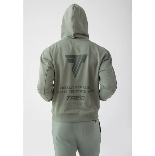 Zielona bluza męska z kapturem TW BASIC HOODIE 183 M GREEN