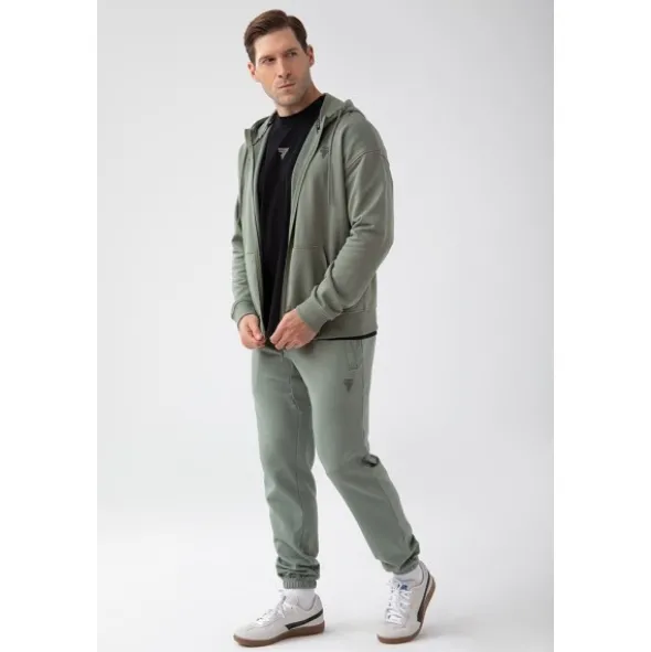 Zielona bluza rozpinana męska TW BASIC HOODIE ZIP 180 M GREEN